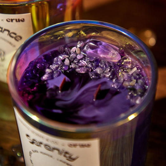Serenity - Marbled Amethyst Candle