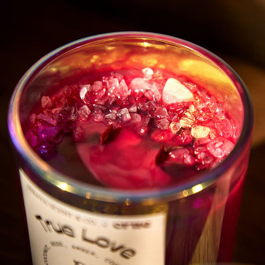 True Love - Marbled Rose Quartz Candle